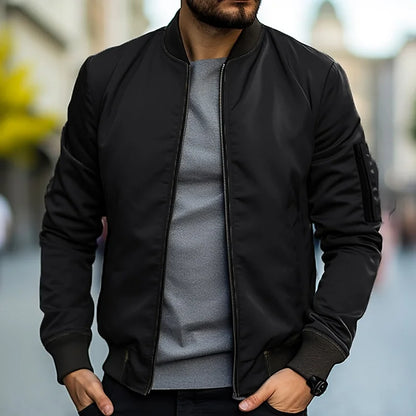 Chaqueta Bomber con Cremallera Integral para Hombre | Ideal para Uso Diario