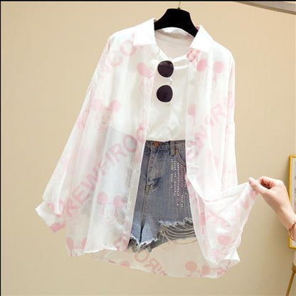 Blusa de Manga Larga con Estampado Gráfico para Mujer | Ideal para Uso Diario