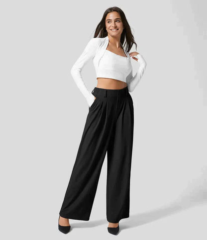 Pantalón De Cintura Alta Con Corte Ajustado Para Mujer | Ideal Para Uso Diario