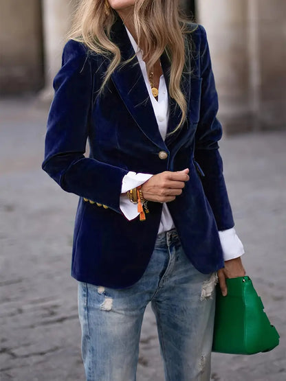 Blazer con Corte Ajustado para Mujer | Ideal para Uso Diario y Profesional