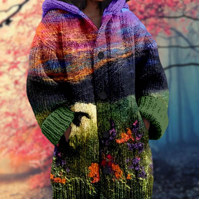 Pullover Con Capucha Y Cierre De Botones Para Mujer | Ideal Para Otoño E Invierno