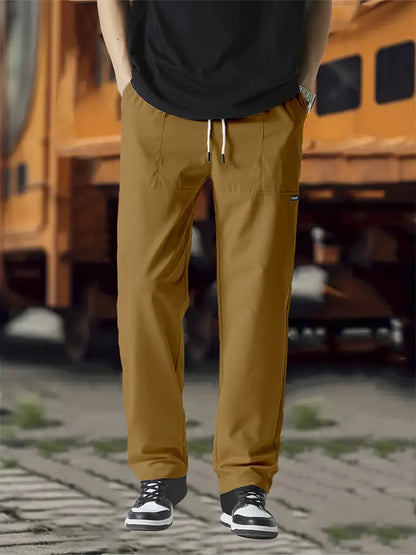 Pantalón Para Hombre Con Corte Holgado Y Cintura Ajustable | Ideal Para Uso Diario Y Actividades Informales