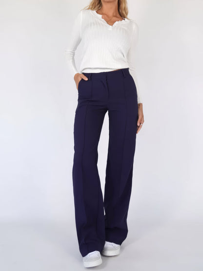 Pantalón De Corte Recto Para Mujer | Ideal Para Uso Diario