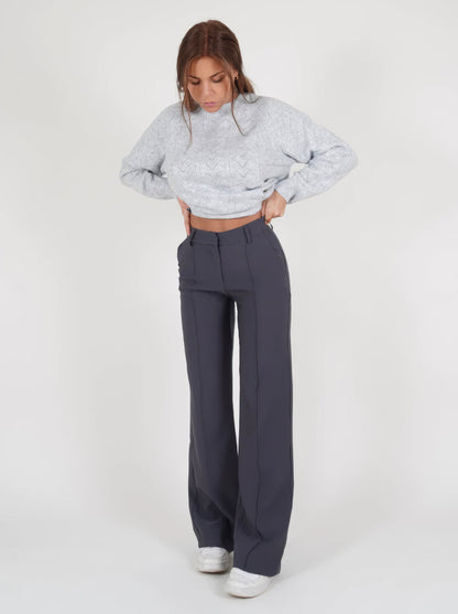 Pantalón De Corte Recto Para Mujer | Ideal Para Uso Diario