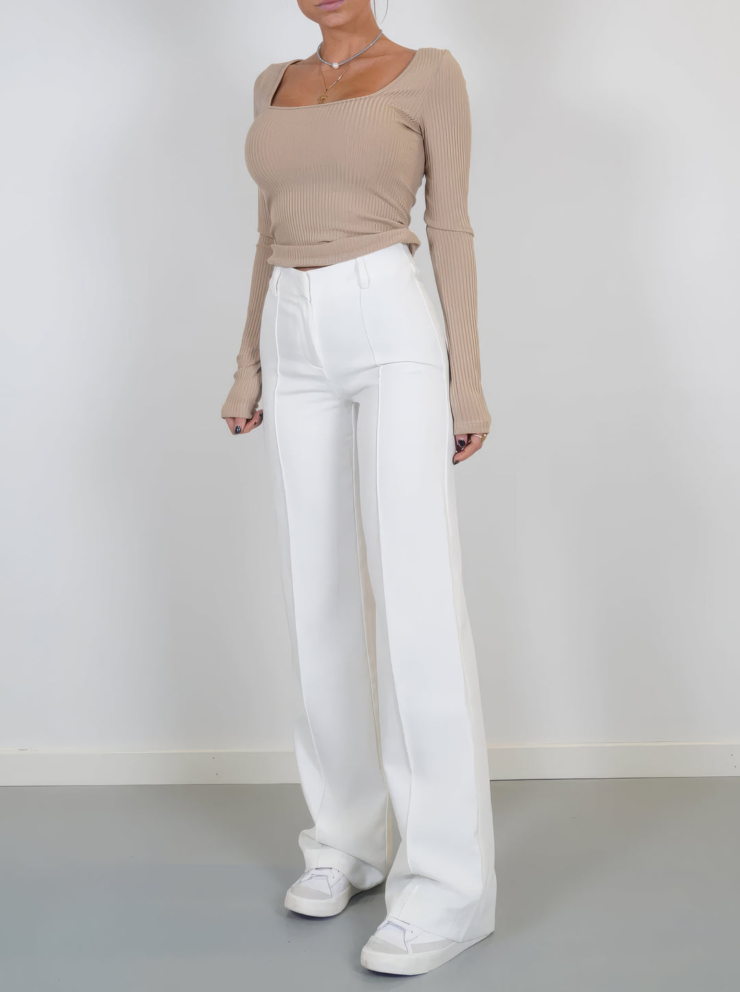 Pantalón De Corte Recto Para Mujer | Ideal Para Uso Diario