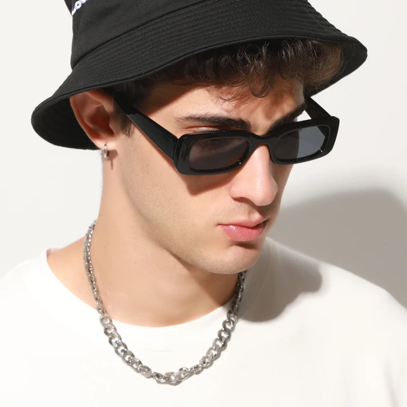 Gafas De Sol Rectangulares Con Protección UV Para Hombres | Ideales Para Uso Diario En Exterior