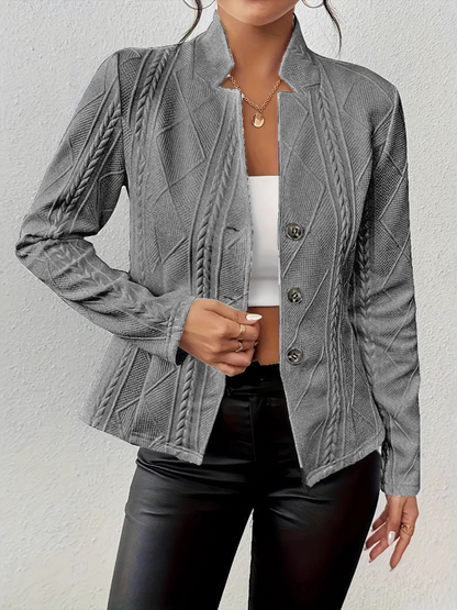 Chaqueta Tipo Blazer Con Cierre De Botones Para Mujer | Ideal Para Uso Diario Y Entornos Profesionales