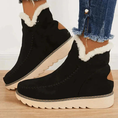 Stiefelettes de Invierno de Forma Compacta para Mujer | Ideal para Invierno