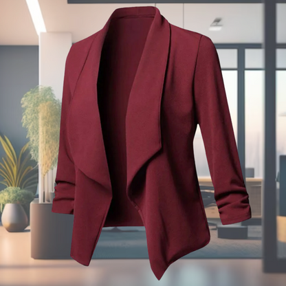 Blazer De Corte Estructurado Con Cierre De Un Botón Para Mujer | Ideal Para Uso Profesional Y Eventos