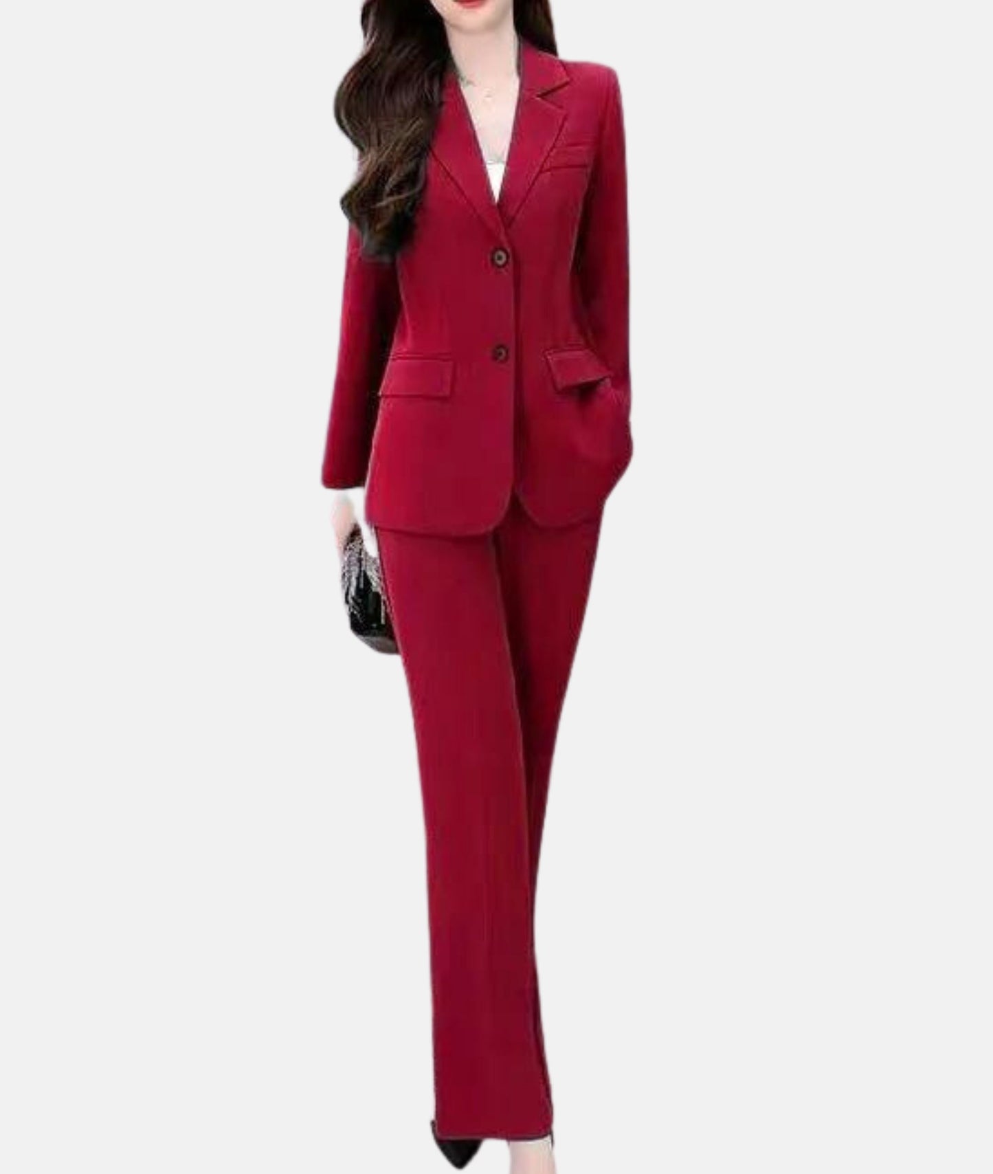 Conjunto De Chaqueta Ajustada Y Pantalón Tailleur Para Adultos | Ideal Para Entornos Profesionales Y Formales