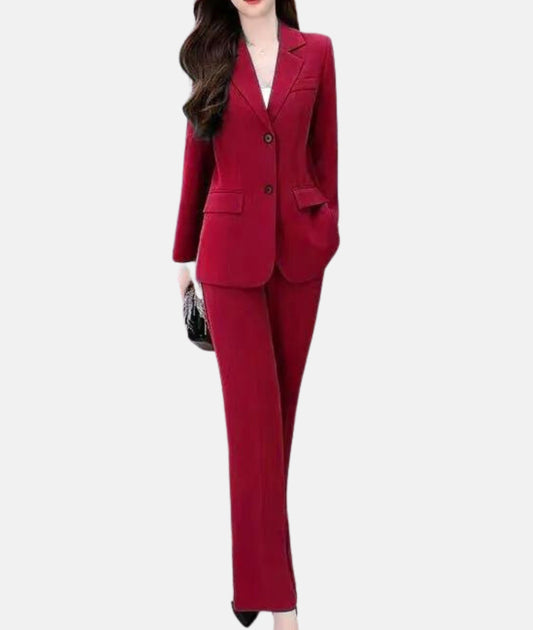 Conjunto De Chaqueta Ajustada Y Pantalón Tailleur Para Adultos | Ideal Para Entornos Profesionales Y Formales