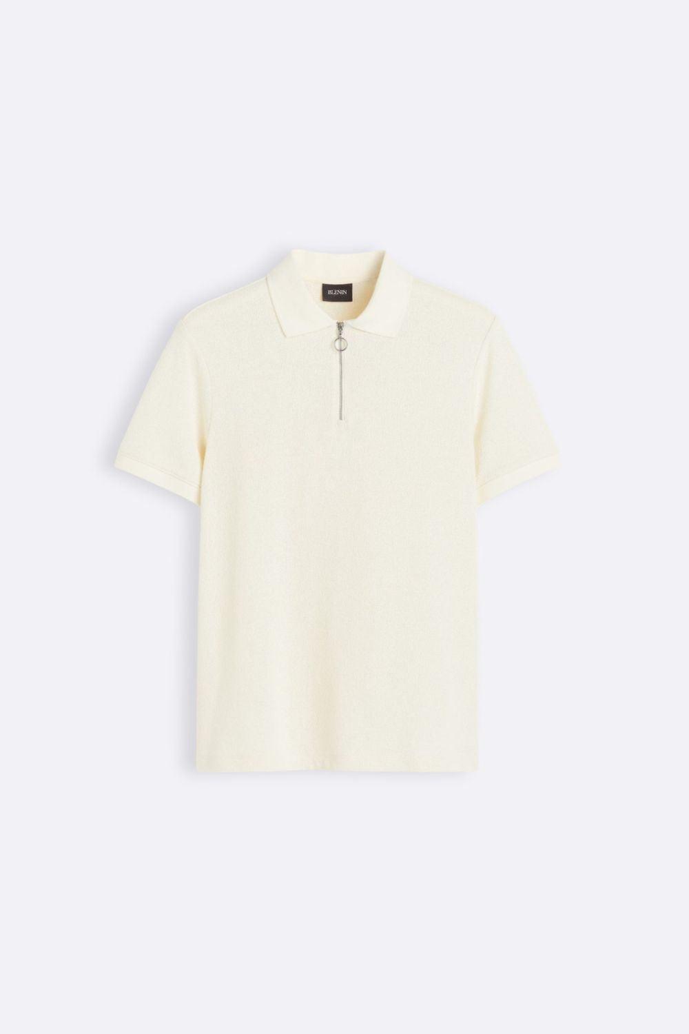 Polo de Manga Corta con Cuello Polo y Cierre de Cremallera para Hombres | Ideal para Uso Diario