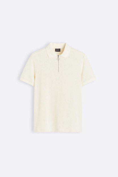 Polo de Manga Corta con Cuello Polo y Cierre de Cremallera para Hombres | Ideal para Uso Diario