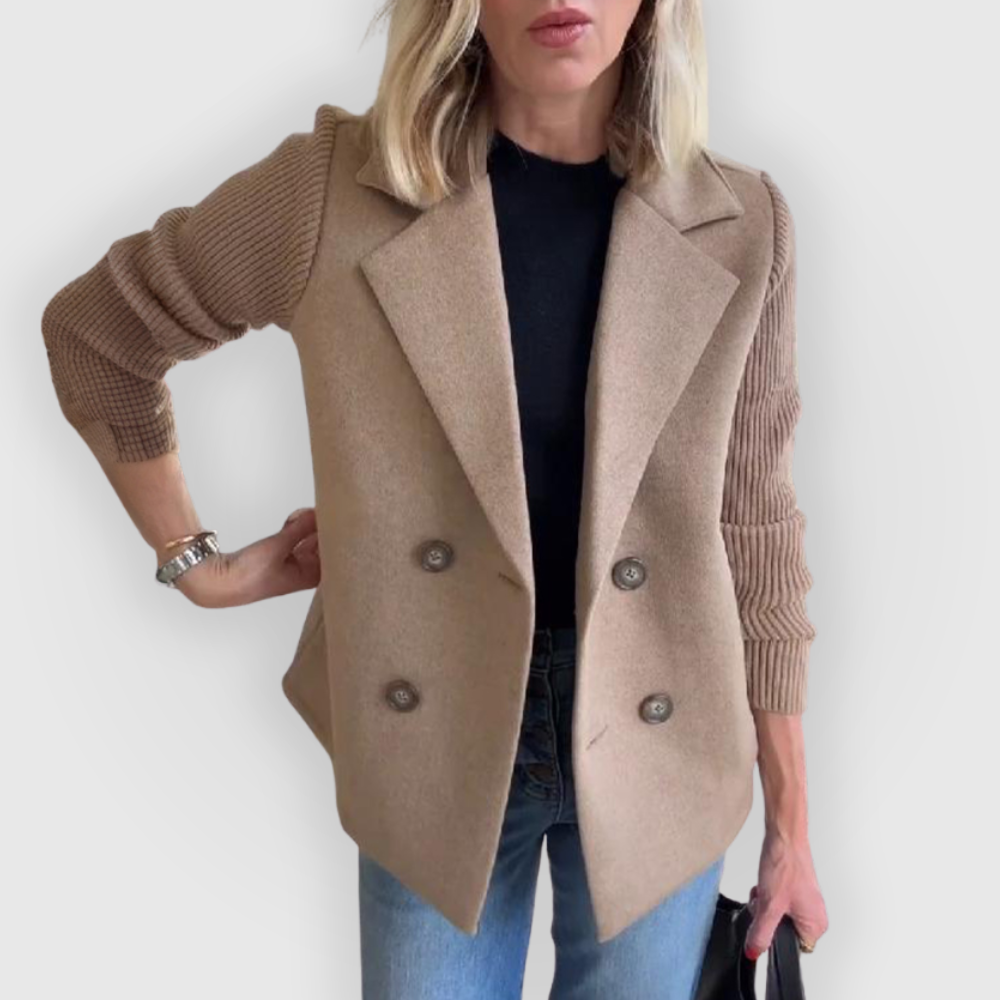 Blazer para Mujer con Corte Ajustado y Mangas Largas de Punto | Ideal para Uso Profesional y Diario