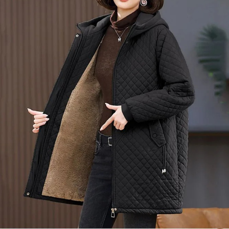 Chaqueta Acolchada con Cierre De Cremallera para Mujer | Ideal para Otoño E Invierno