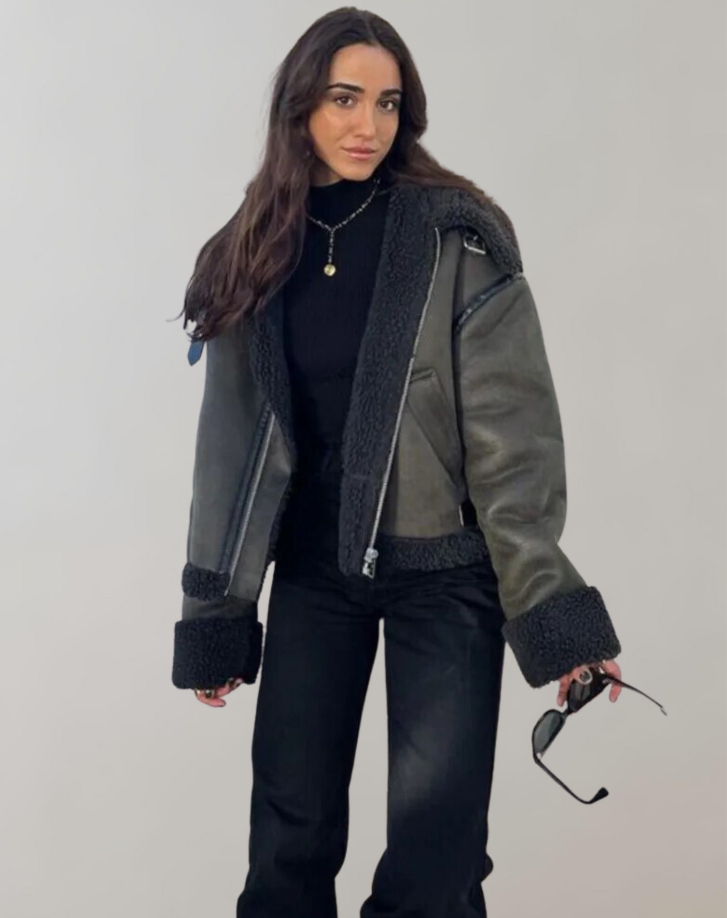 Chaqueta De Invierno Con Cuello Revers Para Mujer | Ideal Para Temporada Fría