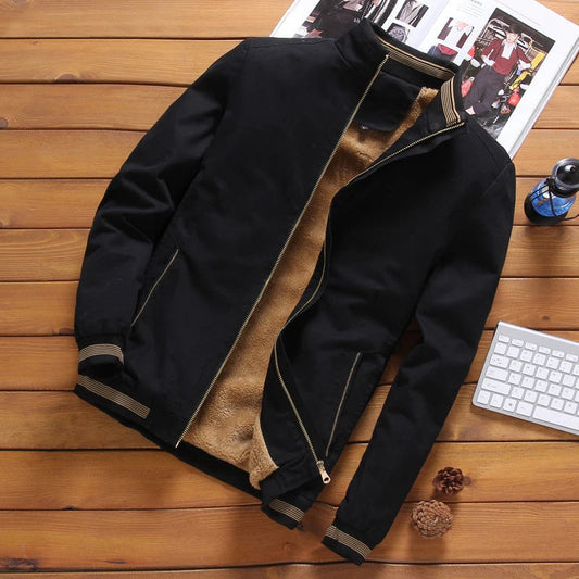 Chaqueta Bomber Con Cierre Frontal Para Hombre | Ideal Para Uso Diario En Clima Fresco