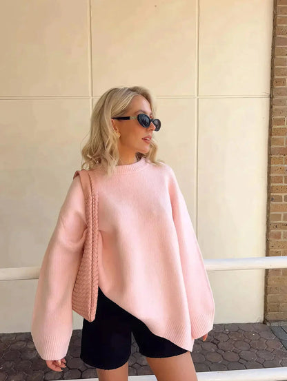 Jersey Oversize con Mangas Largas para Mujer | Ideal para Uso Diario en Días Frescos