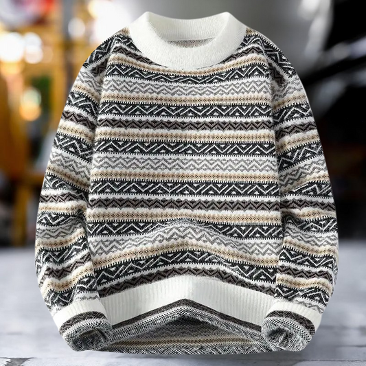 Jersey de Punto con Motivo Clásico para Hombre | Ideal para Uso Diario