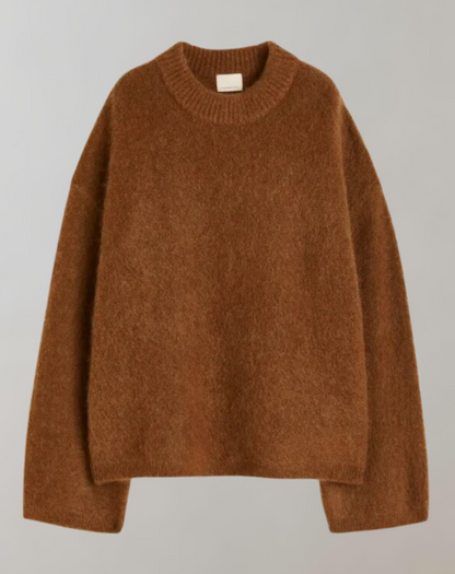 Suéter Oversized Con Diseño Liso Para Mujer | Ideal Para Otoño E Invierno