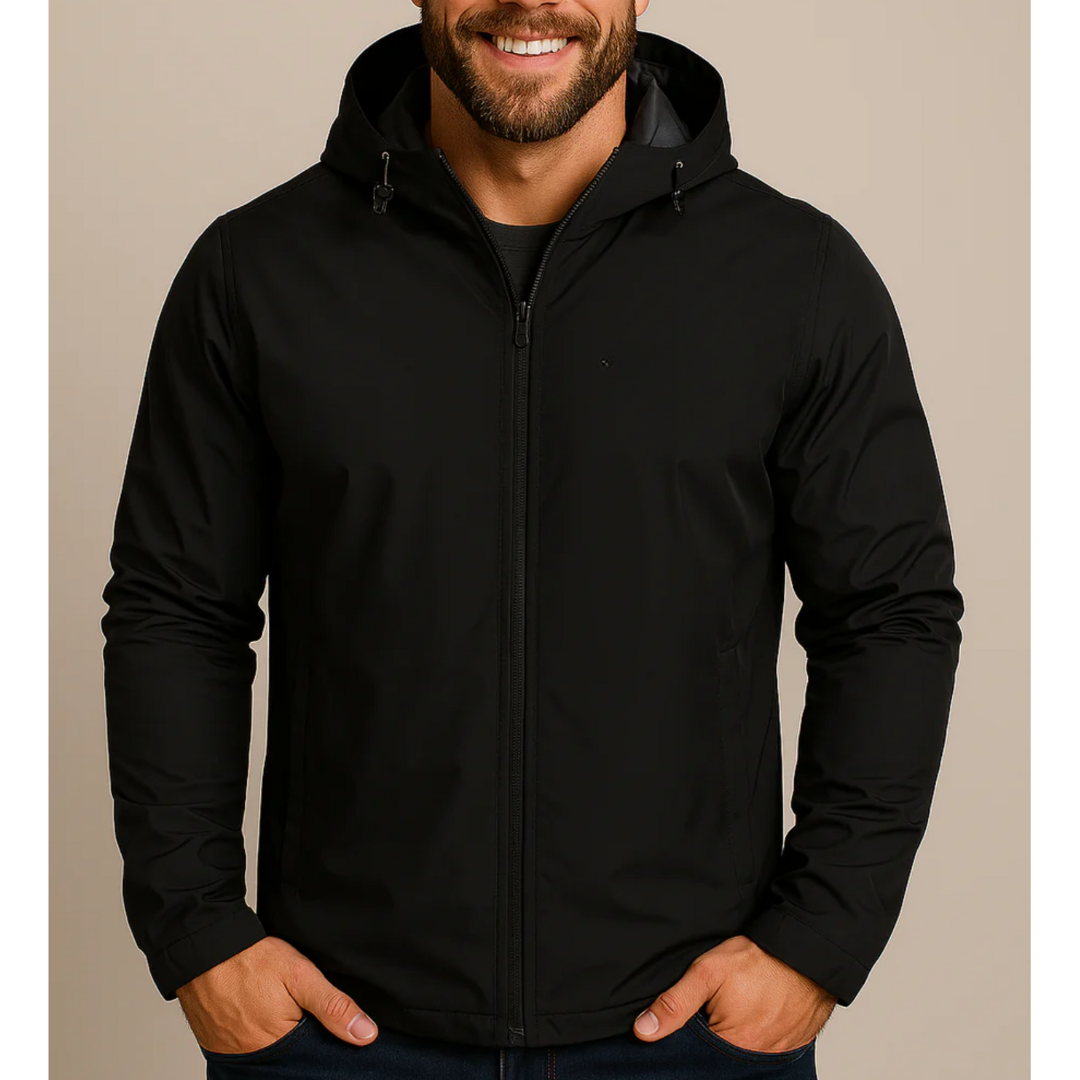 Chaqueta Con Capucha Y Bolsillos Laterales Para Hombre | Ideal Para Uso Diario Y Actividades Exteriores