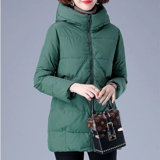Chaqueta Acolchada con Motivo Canalé para Mujer | Ideal para las Temporadas Frescas