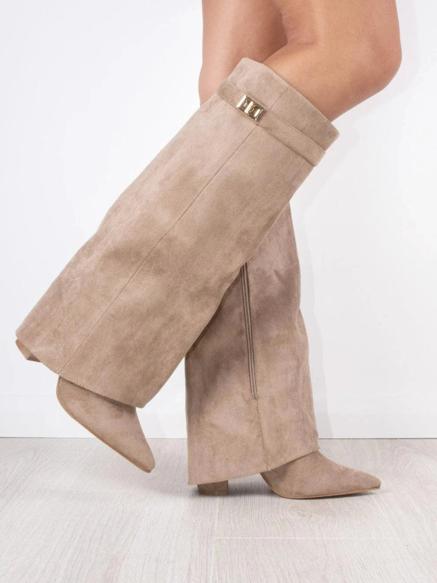 Botas Para Mujer Con Diseño Estructurado Y Detalles Metálicos | Ideal Para Ocasiones Especiales