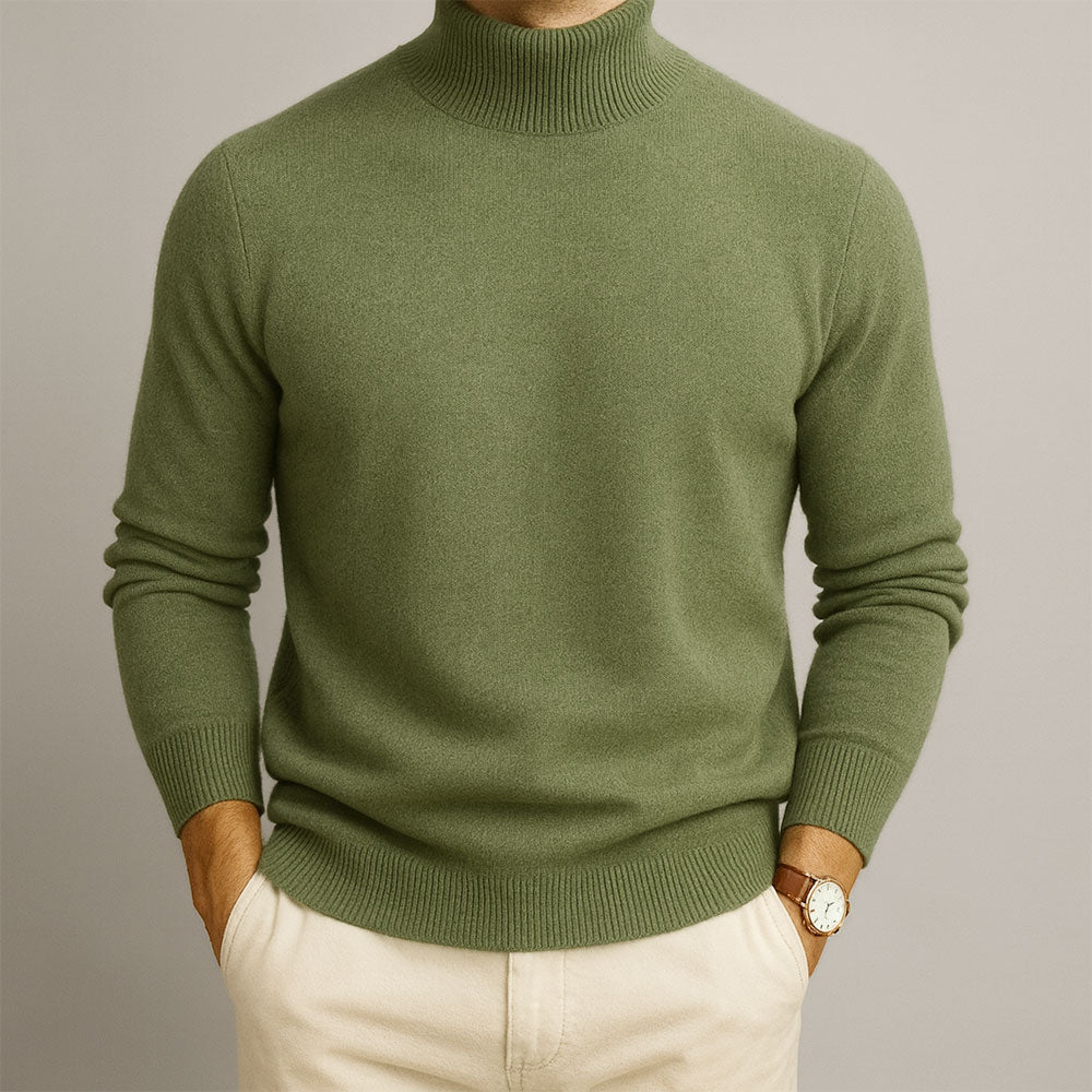 Jersey de Cuello Alto con Corte Ajustado para Hombre | Ideal para Entretiempo