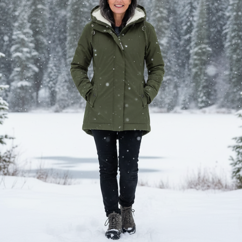 Parka de Invierno con Capucha Desmontable y Bolsillos Funcionales para Mujer | Ideal para Invierno