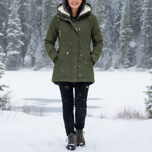 Parka de Invierno con Capucha Desmontable y Bolsillos Funcionales para Mujer | Ideal para Invierno