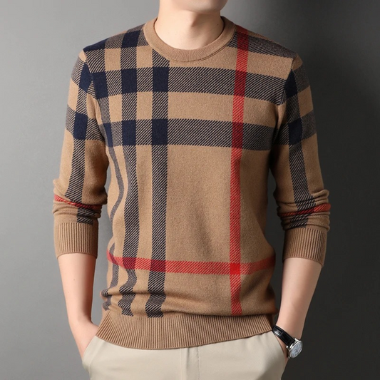 Jersey Con Motivo De Cuadros Para Hombre | Ideal Para Uso Diario Y Ocasional