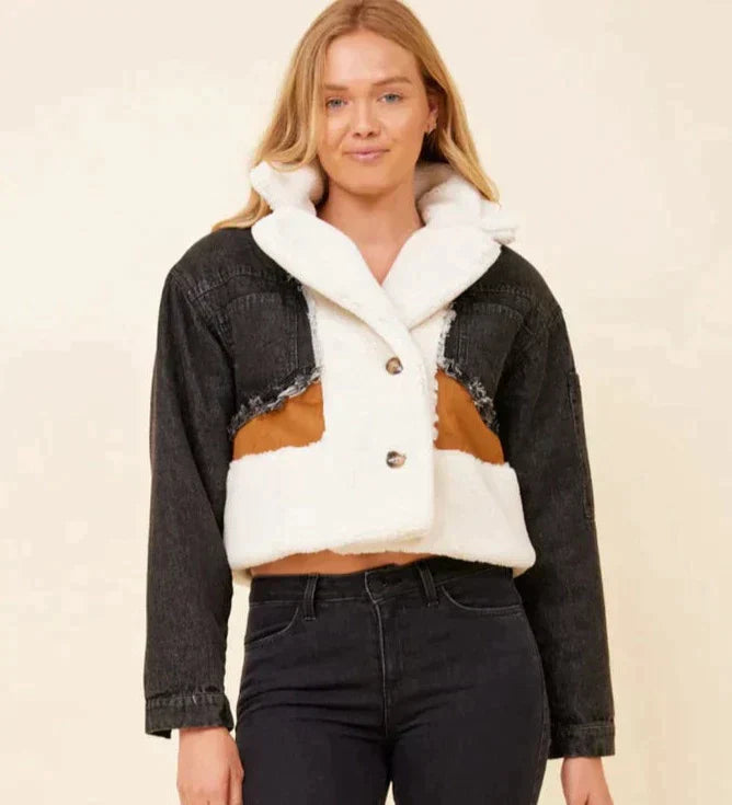 Chaqueta Patchwork con Diseño Estructurado para Mujer | Ideal para Uso Diario