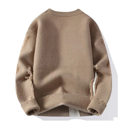 Jersey de Punto con Diseño Patchwork Texturizado para Hombre | Ideal para Uso Diario