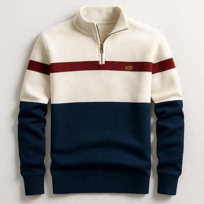 Jersey Ajustado Con Media Cremallera Frontal Para Hombres | Ideal Para Uso Diario Y Varias Ocasiones