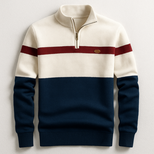 Jersey Ajustado Con Media Cremallera Frontal Para Hombres | Ideal Para Uso Diario Y Varias Ocasiones
