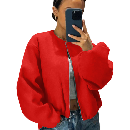 Chaqueta Bomber De Corte Relajado Para Mujer | Ideal Para Uso Diario Y Actividades Informales