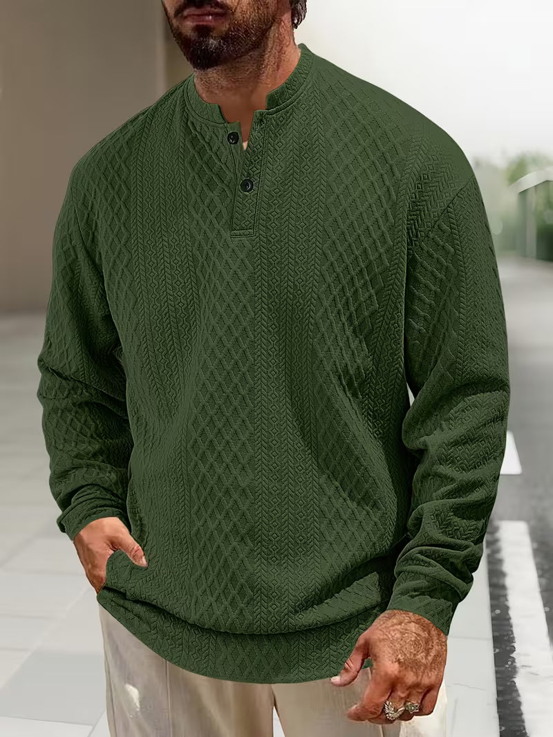 Jersey Con Motivo Geométrico Y Corte Relajado Para Hombre | Ideal Para Uso Diario