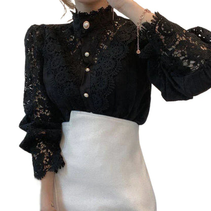 Blusa Con Col Alto Y Corte Recto Para Mujer | Ideal Para Uso Diario Y Profesional