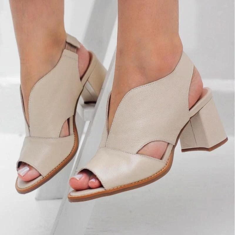 Sandalias De Talón Abierto Con Correa Trasera Para Mujer | Ideales Para Uso Diario Y Temporadas Cálidas