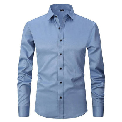 Camisa de Corte Versátil con Finition sin Pliegues para Hombre | Ideal para Uso Diario y Todas las Temporadas