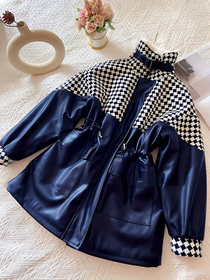 Chaqueta Con Cremallera y Cuello Alto Para Mujer | Ideal Para Otoño e Invierno