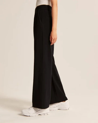 Pantalón Evasado Con Corte Ajustado En Cadera Para Mujer | Ideal Para Uso Diario Y Salidas