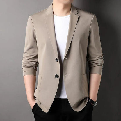 Blazer Ligero Con Botones Y Solapa Plana Para Hombre | Ideal Para Clima Cálido Y Uso Diario