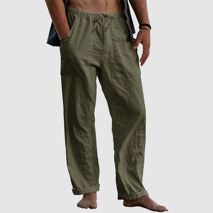 Pantalón Para Hombre Con Corte Holgado Y Cordon De Ajuste | Ideal Para Uso Diario Y Contextos Informales