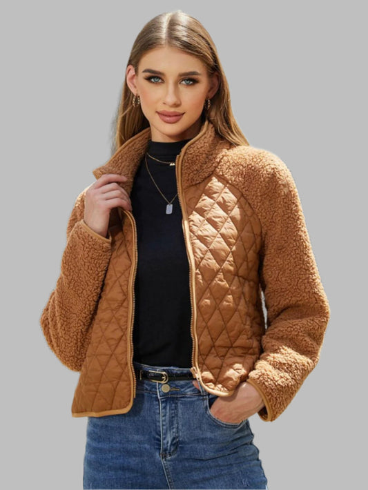 Chaqueta con Corte Raglán y Cierre de Cremallera para Personas Adultas | Ideal para Uso Diario e Informal