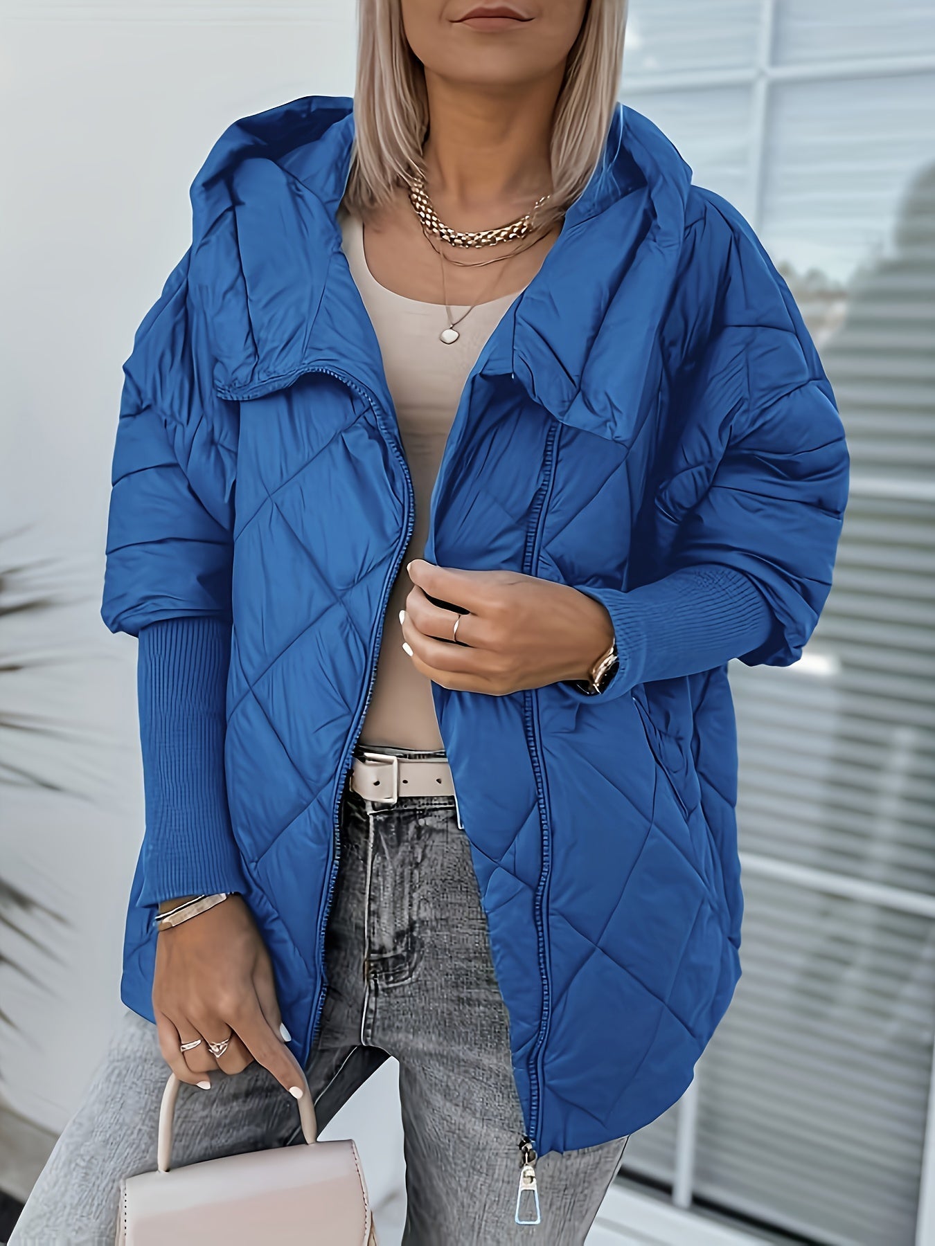 Chaqueta Con Capucha Y Cierre De Cremallera Para Mujer | Ideal Para Actividades Diarias Y Exterior