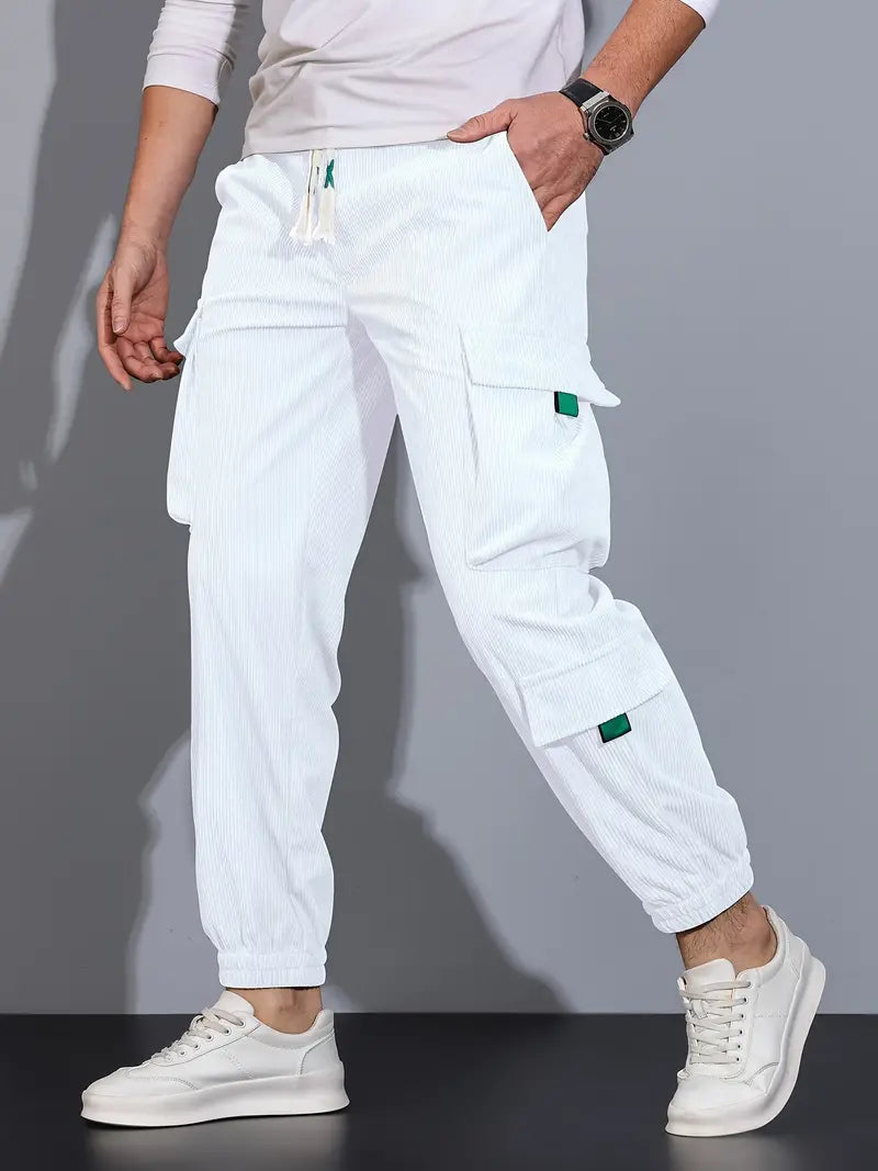 Pantalón Cargo con Corte Slim para Hombres | Ideal para Uso Diario y Salidas Informales