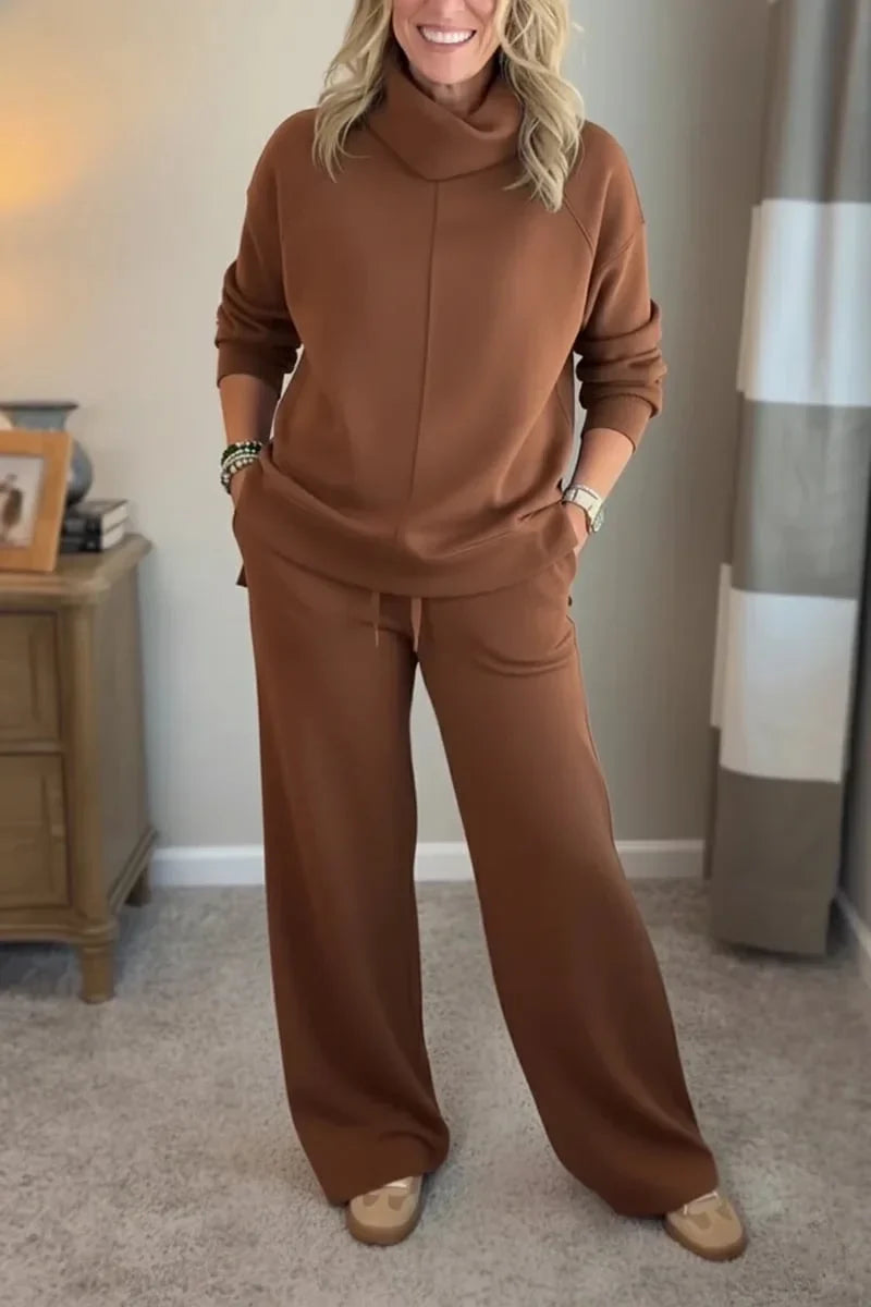 Conjunto de Dos Piezas con Parte Superior y Pantalón para Mujer | Ideal para Actividades Diarias