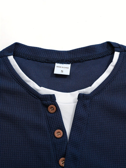 Polo De Manga Larga Con Apertura De Botones Y Bolsillos Para Hombre | Ideal Para Uso Diario