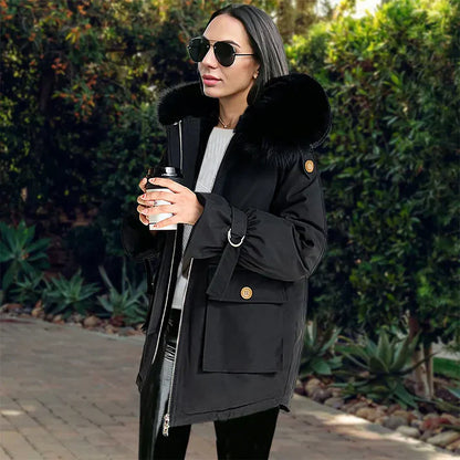 Chaqueta De Invierno Con Diseño Funcional Para Mujer | Ideal Para Días Fríos